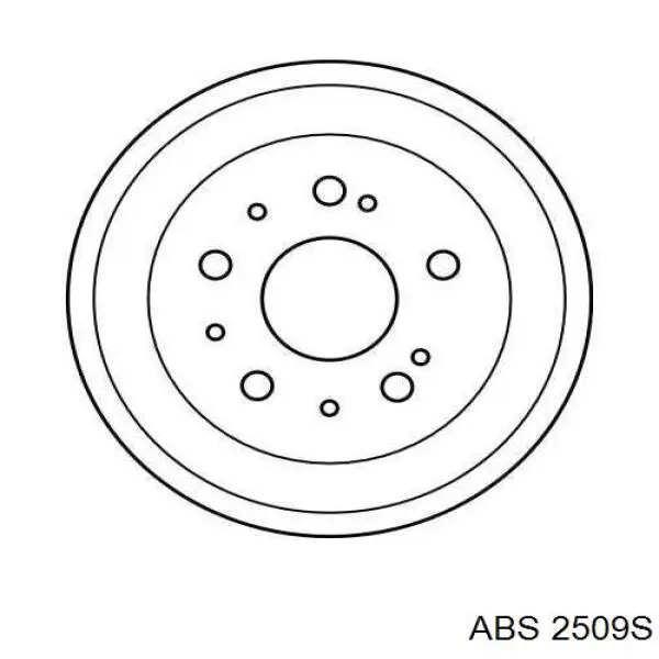 2509S ABS freno de tambor trasero