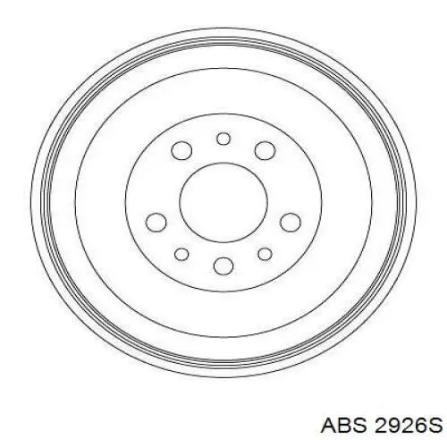 51940007 Fiat/Alfa/Lancia freno de tambor trasero