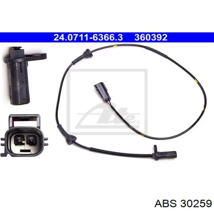  Sensor ABS delantero izquierdo para Volvo XC90 