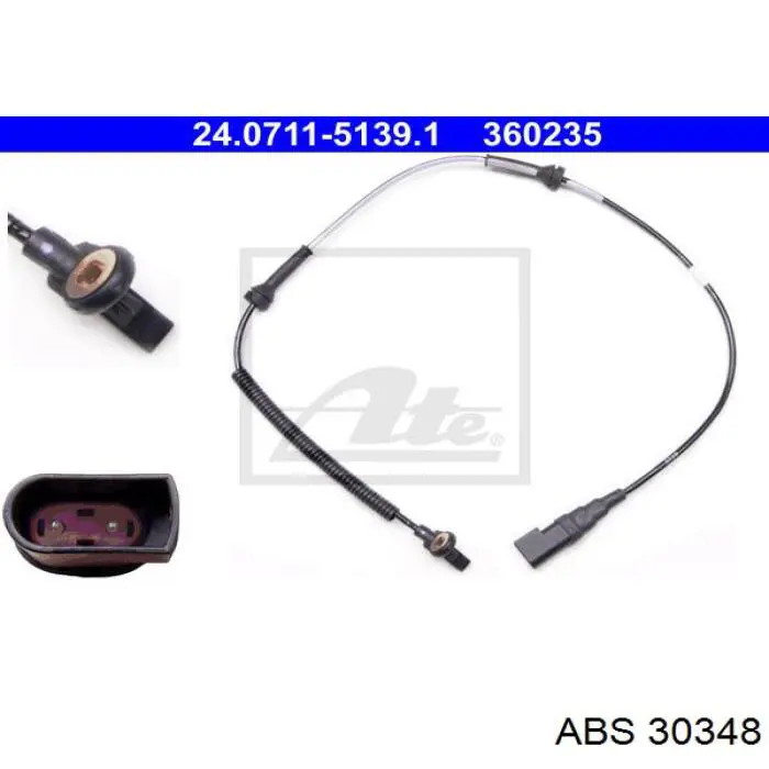 30348 ABS sensor abs delantero