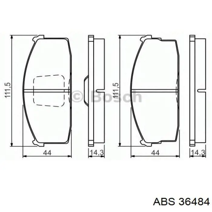 BF0305 AMP/Paradowscy pastillas de freno delanteras