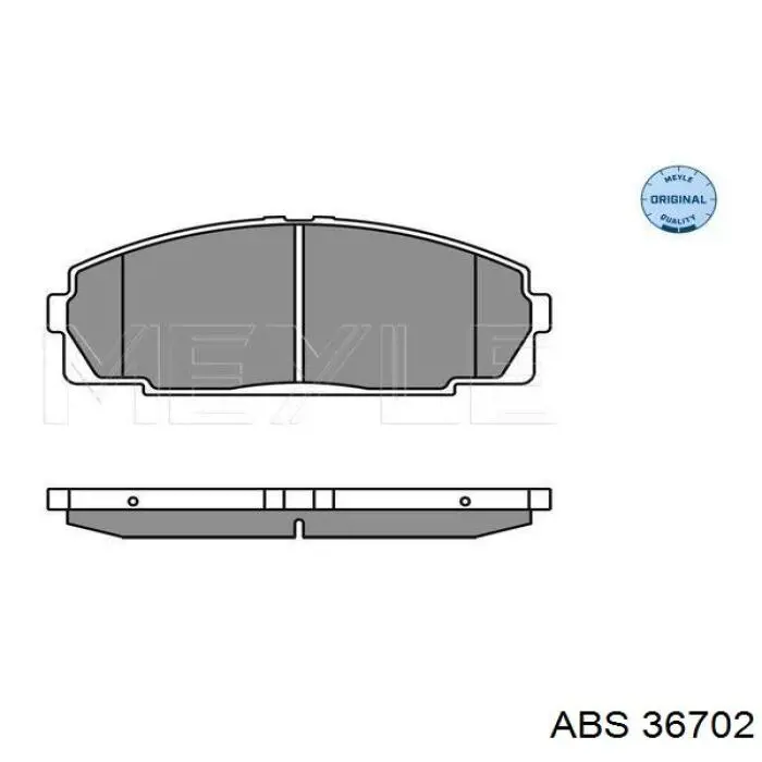 36702 ABS pastillas de freno delanteras