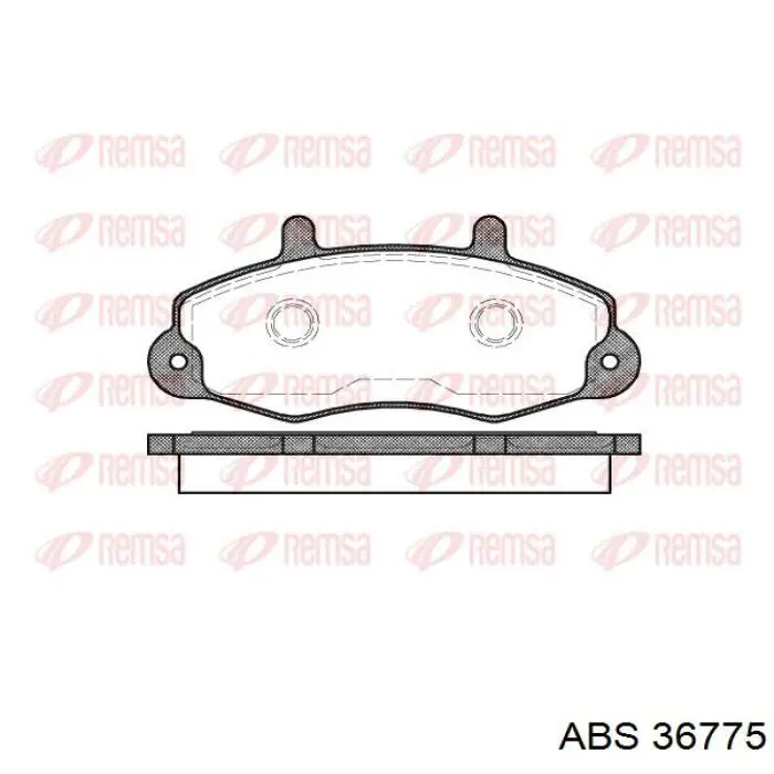 36775 ABS pastillas de freno delanteras