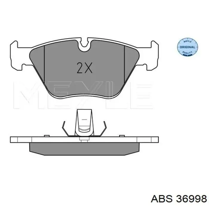 36998 ABS pastillas de freno delanteras