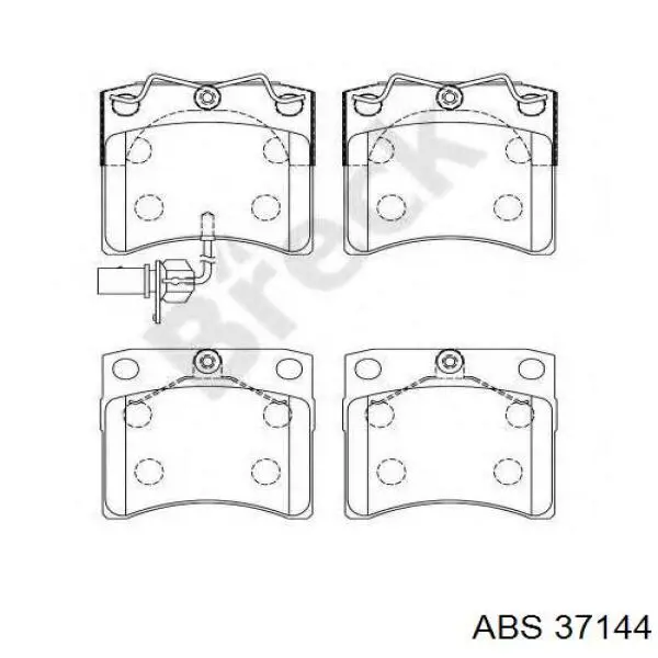 37144 ABS pastillas de freno delanteras