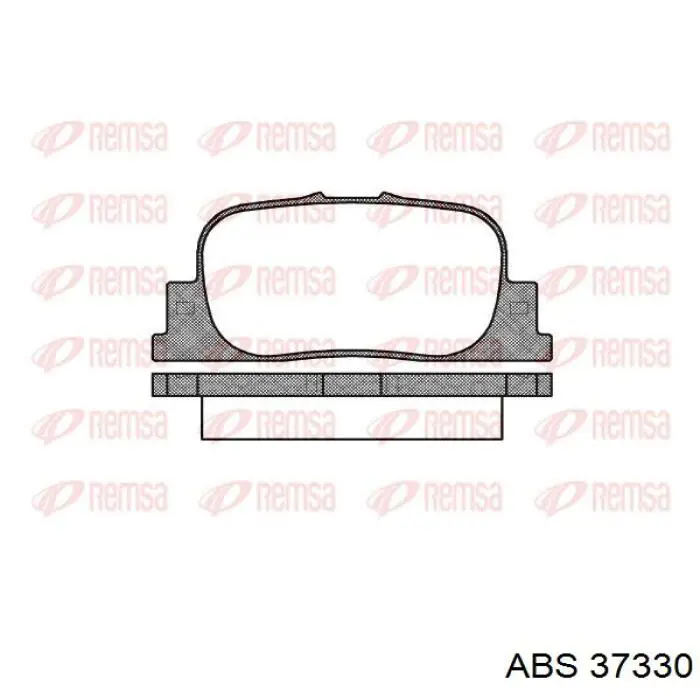 37330 ABS pastillas de freno traseras