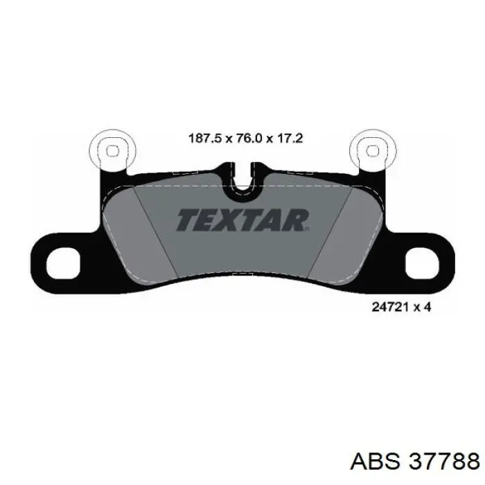 37788 ABS pastillas de freno traseras