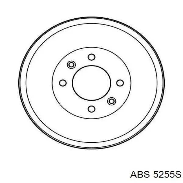 5255S ABS freno de tambor trasero