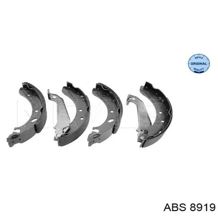 8919 ABS zapatas de frenos de tambor traseras