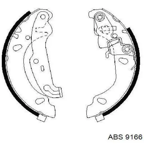 1355479 Ford zapatas de frenos de tambor traseras