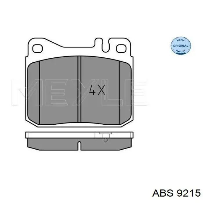 9215 ABS zapatas de frenos de tambor traseras