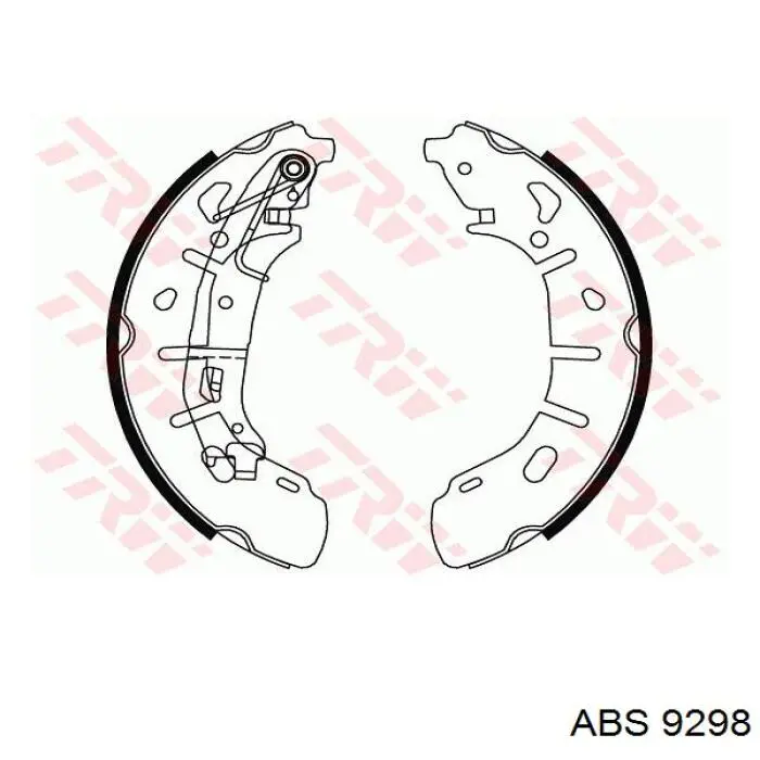 9298 ABS zapatas de frenos de tambor traseras