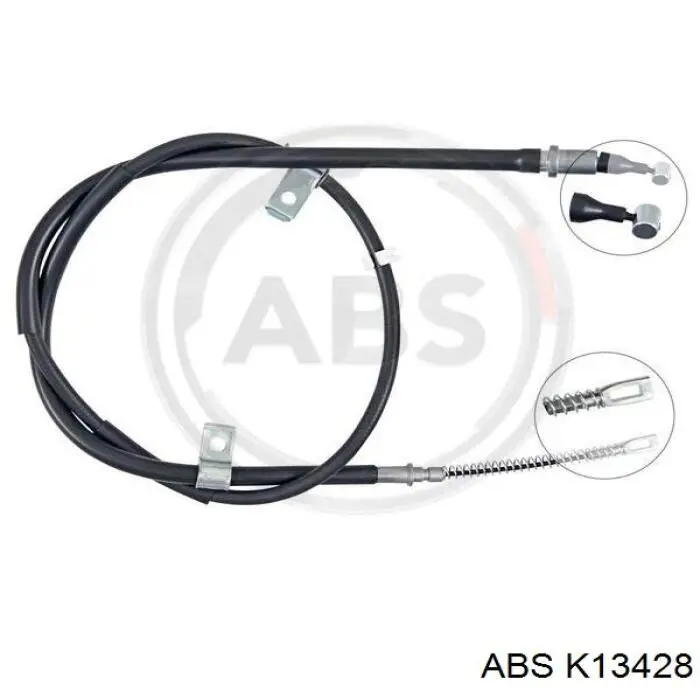 K13428 ABS cable de freno de mano trasero derecho