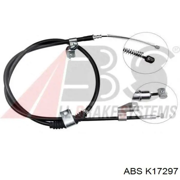 K17297 ABS cable de freno de mano trasero derecho