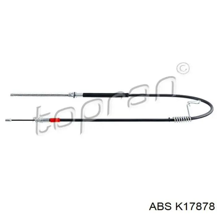 K17878 ABS cable de freno de mano trasero derecho