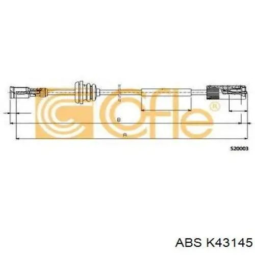 K43145 ABS cable para velocimetro