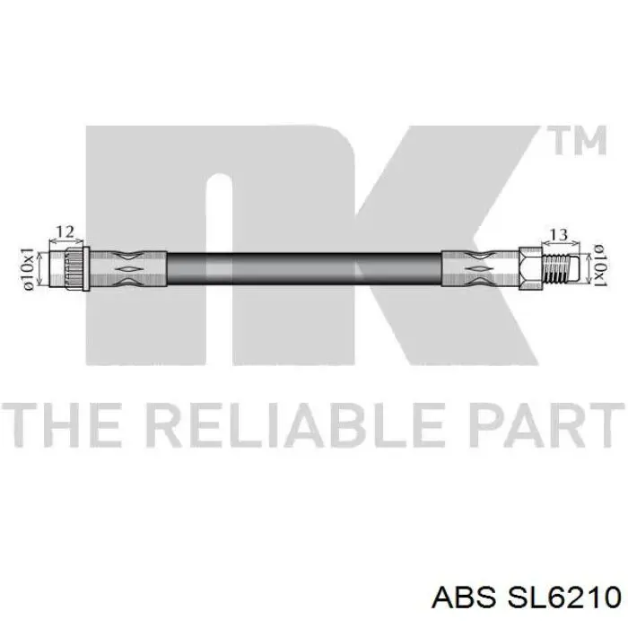  Latiguillo de freno delantero para Renault Kangoo 2 