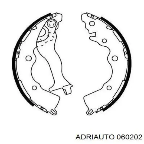 06.0202 Adriauto cable de freno de mano trasero derecho