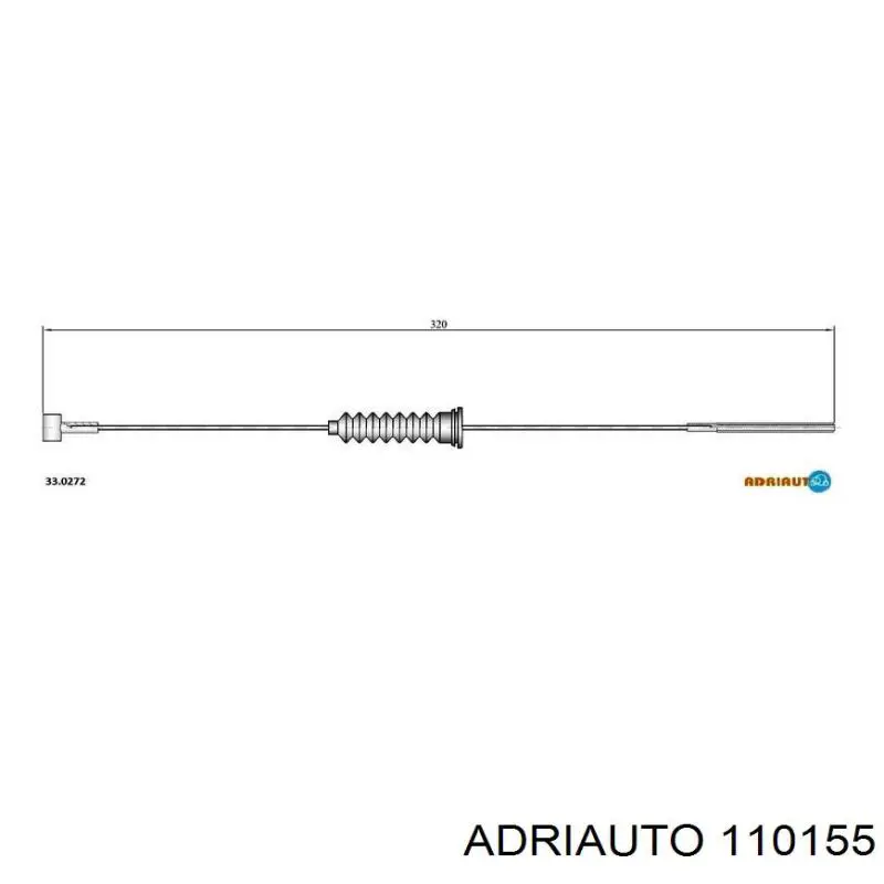 11.0155 Adriauto cable de embrague