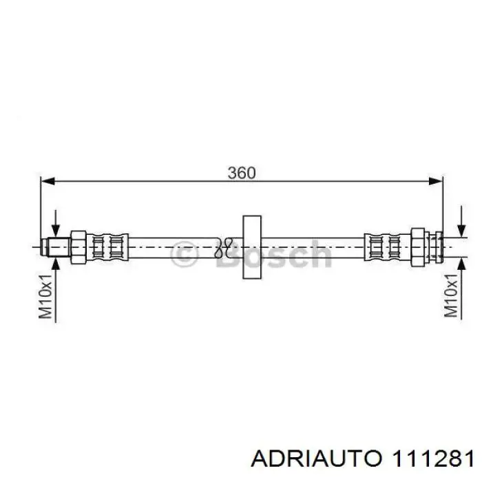 111281 Adriauto tubo flexible de frenos