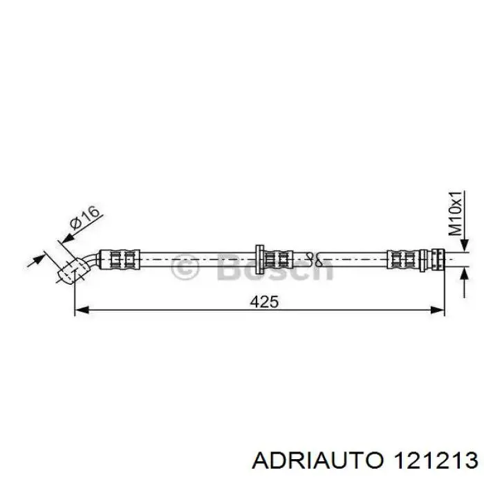  Tubo flexible de frenos trasero para Honda Accord 5 