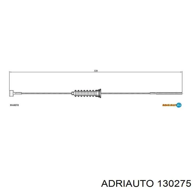 E074208 Peugeot/Citroen cable de freno de mano delantero