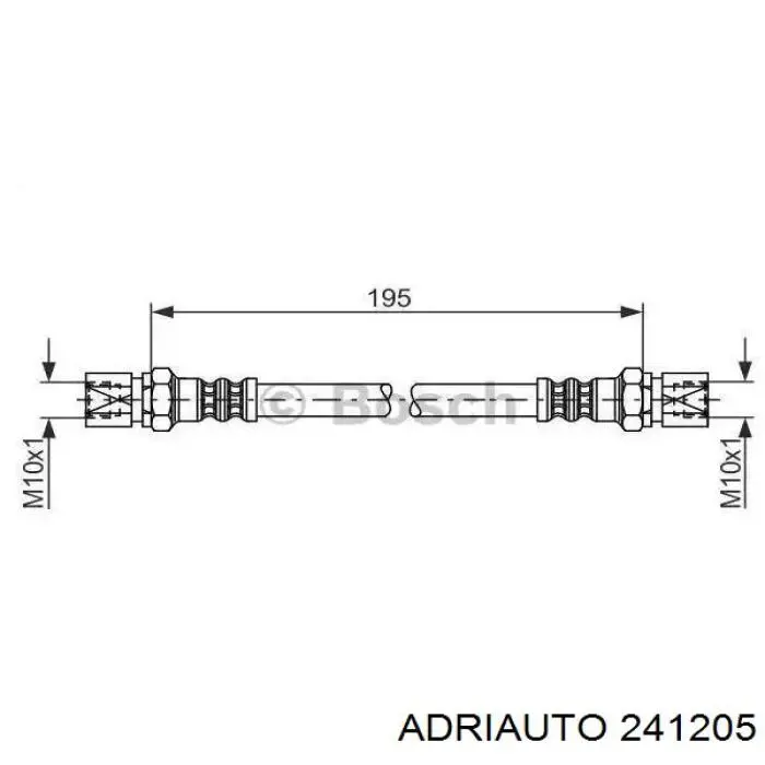 241205 Adriauto tubo flexible de frenos trasero