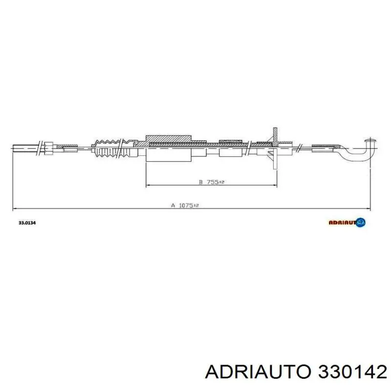 33.0142 Adriauto cable de embrague