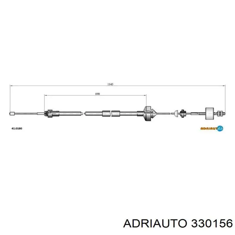 33.0156 Adriauto cable de embrague