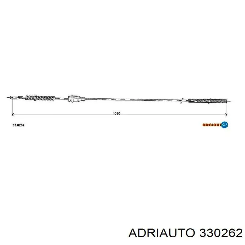 330262 Adriauto cable de freno de mano trasero derecho