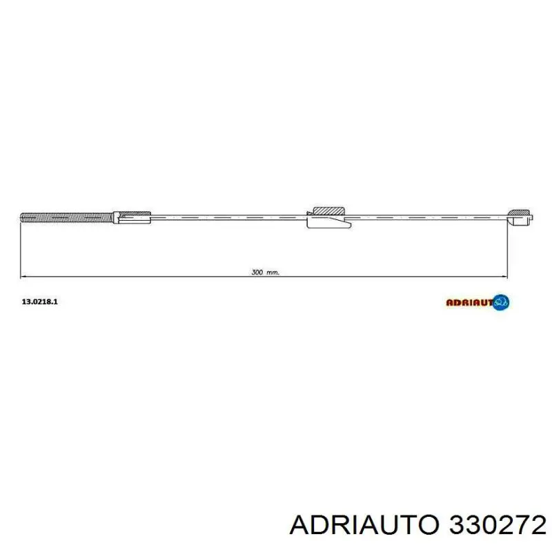 33.0272 Adriauto cable de freno de mano delantero