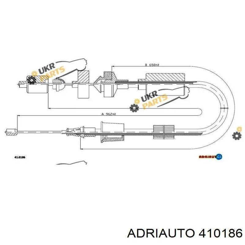 41.0186 Adriauto cable de embrague