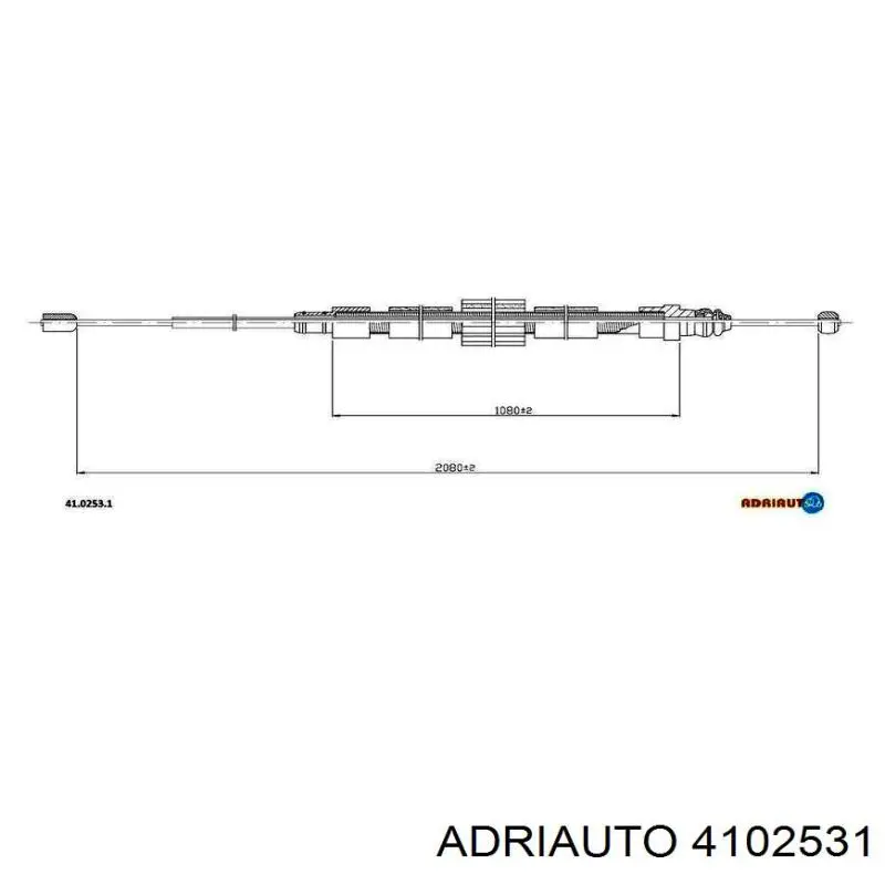 4102531 Adriauto cable de freno de mano trasero derecho/izquierdo