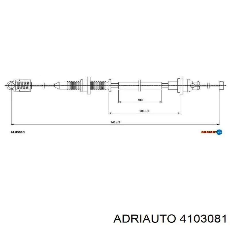 4103081 Adriauto silga de acelerador