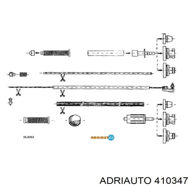  Silga de acelerador para Renault Trafic T1, T3, T4