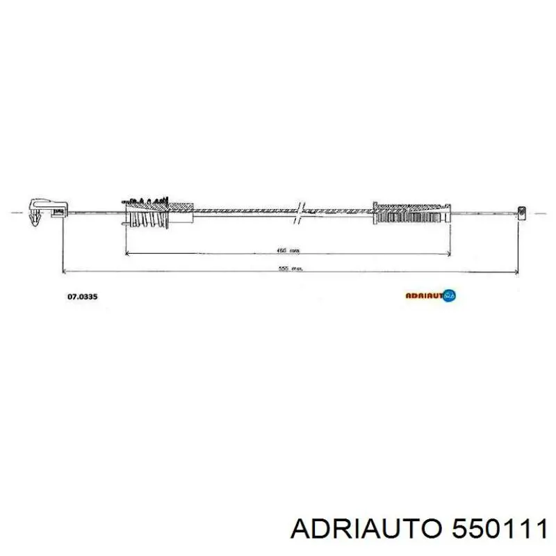 550111 Adriauto cable de embrague