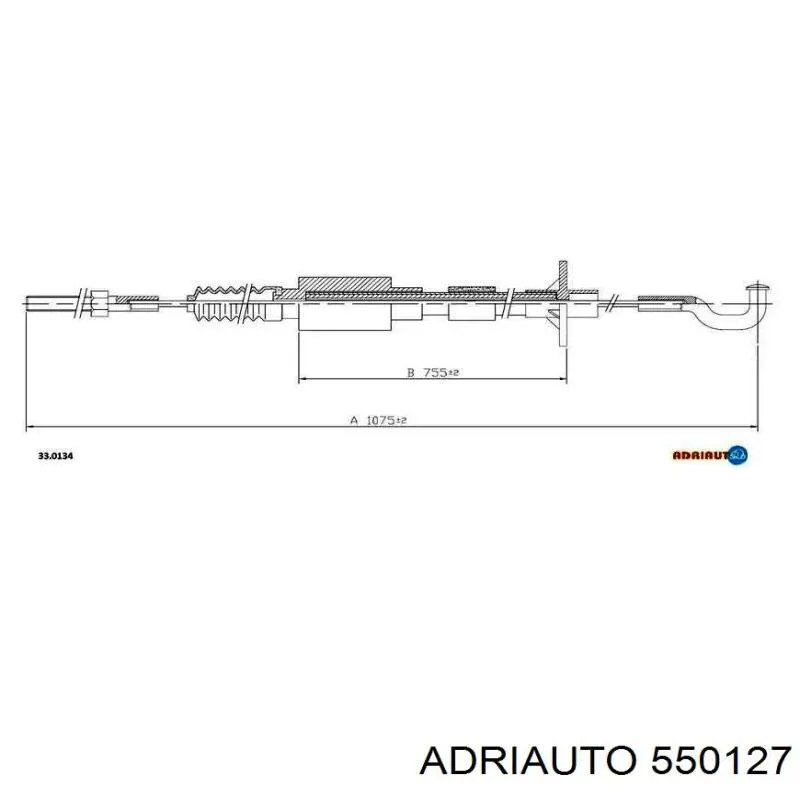 55.0127 Adriauto cable de embrague