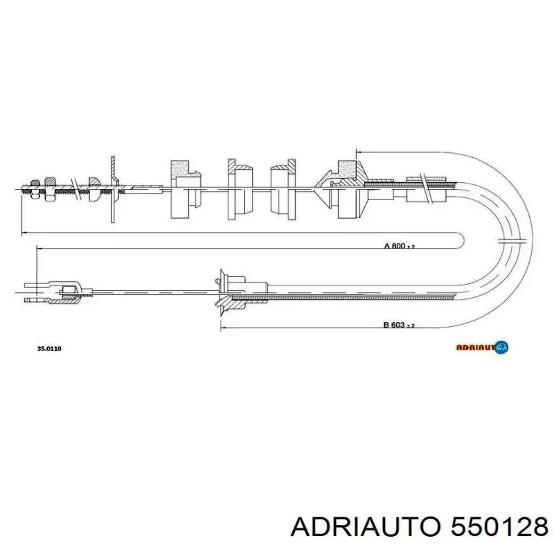 55.0128 Adriauto cable de embrague