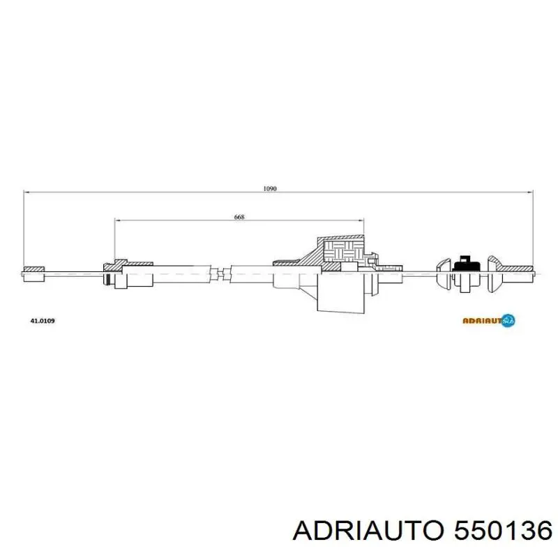 550136 Adriauto cable de embrague