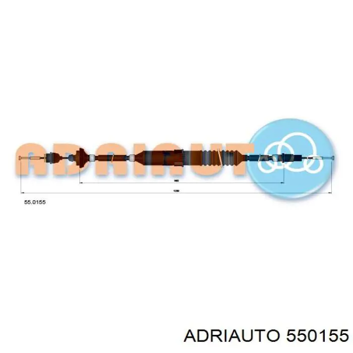 55.0155 Adriauto cable de embrague