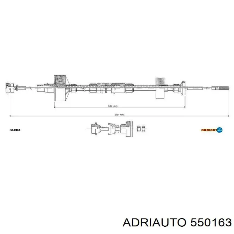 550163 Adriauto cable de embrague