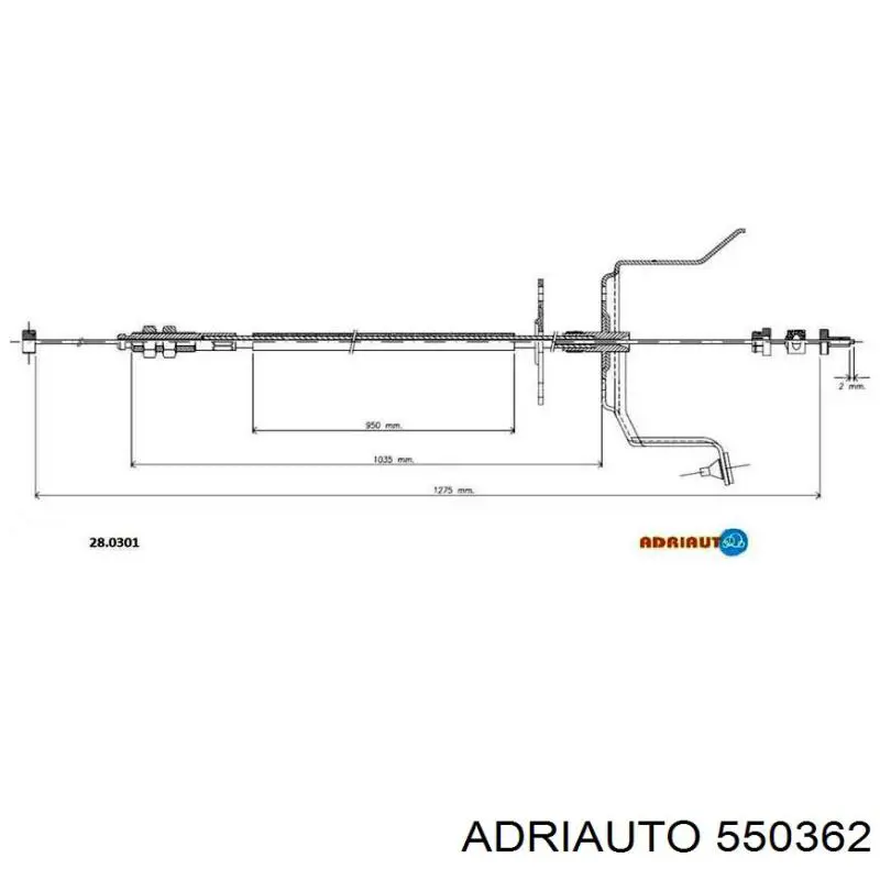 55.0362 Adriauto silga de acelerador