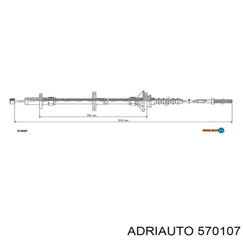 57.0107 Adriauto cable de embrague