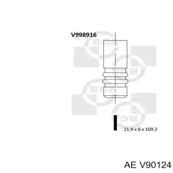 MD016461 Mitsubishi válvula de escape