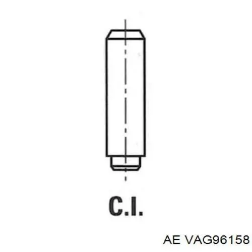 VAG96158 AE guía de válvula