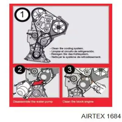 1684 Airtex bomba de agua