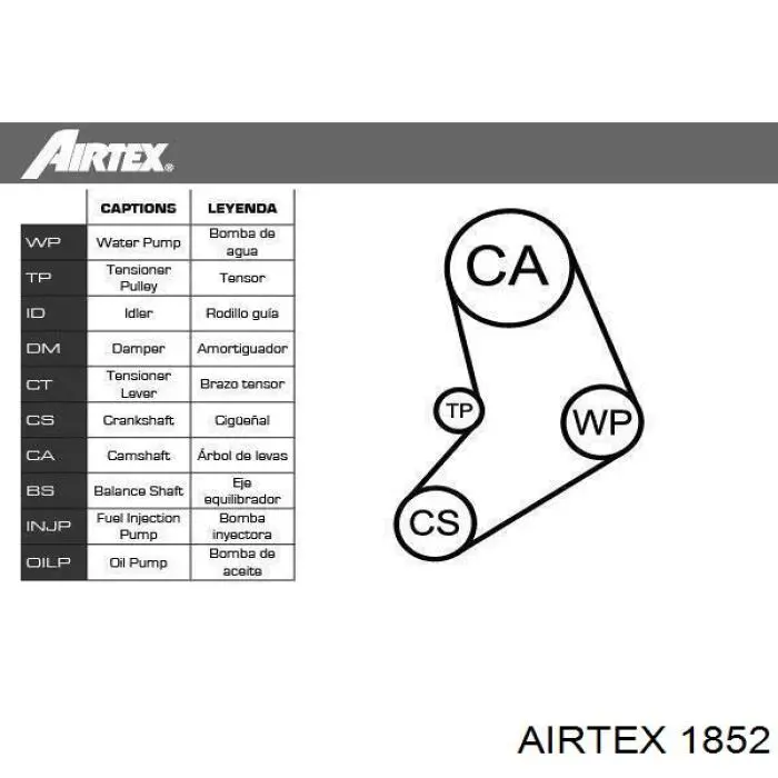 1852 Airtex bomba de agua