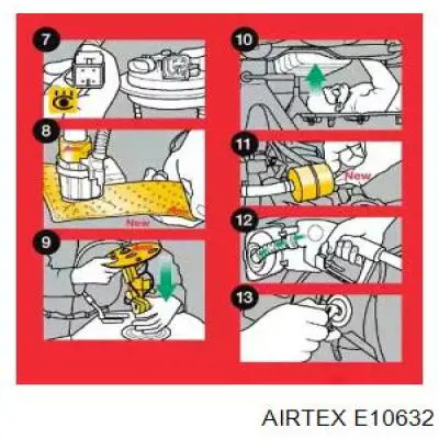 E10632 Airtex bomba de combustible eléctrica sumergible