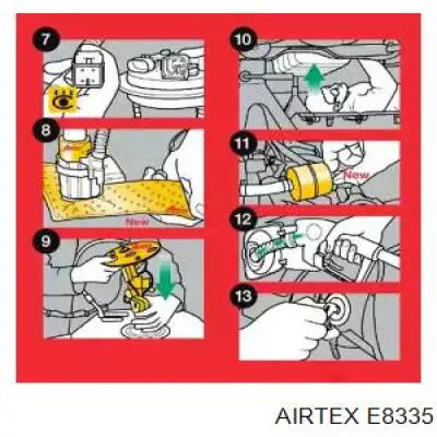 E8335 Airtex bomba de combustible eléctrica sumergible