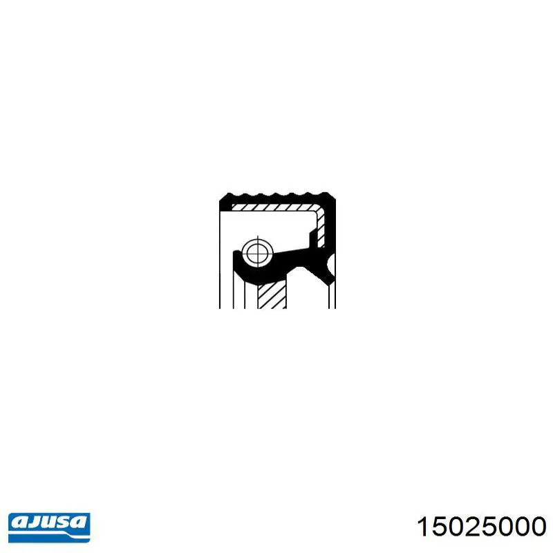 15025000 Ajusa anillo retén, cigüeñal frontal